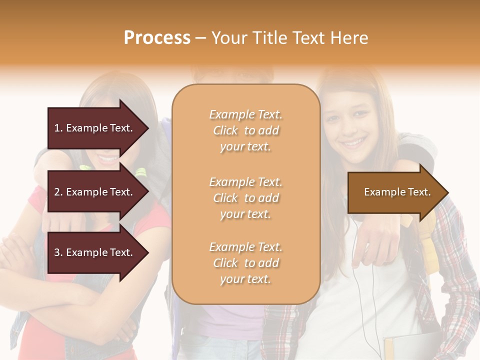 Cheerful Attractive Caucasian PowerPoint Template