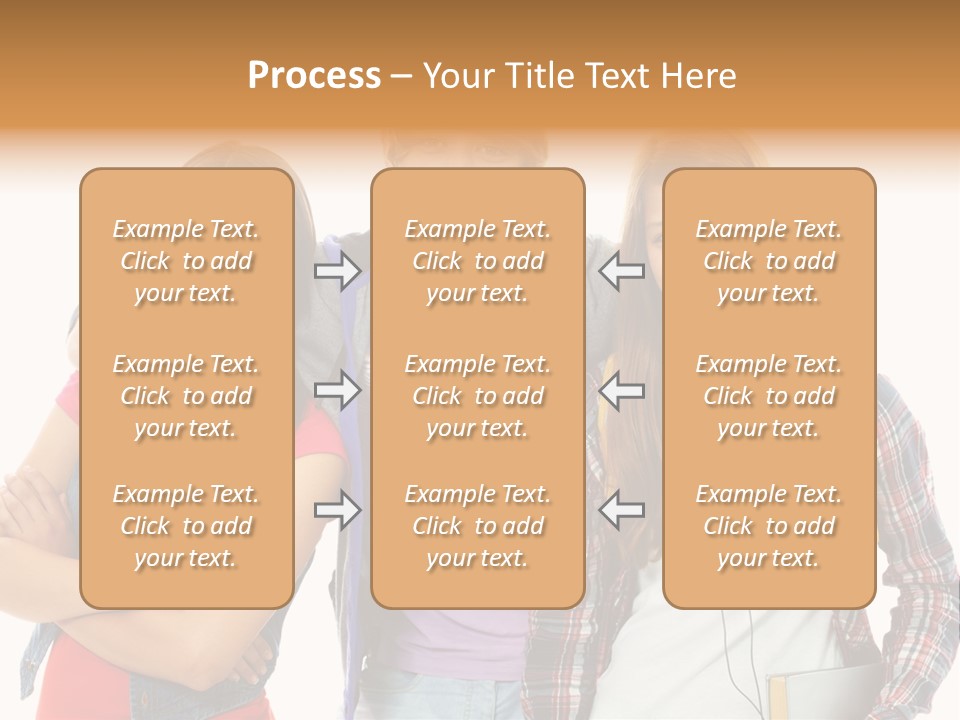 Cheerful Attractive Caucasian PowerPoint Template