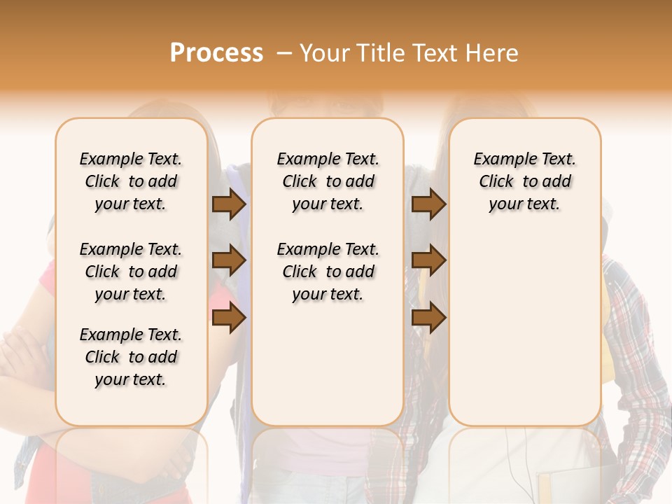 Cheerful Attractive Caucasian PowerPoint Template