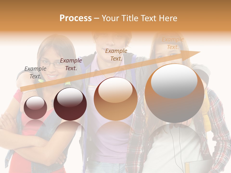 Cheerful Attractive Caucasian PowerPoint Template