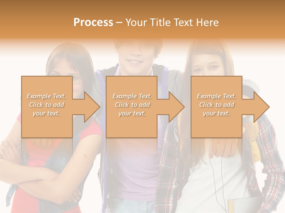 Cheerful Attractive Caucasian PowerPoint Template