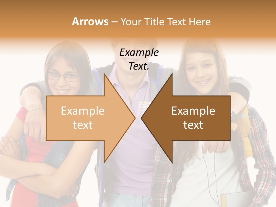 Cheerful Attractive Caucasian PowerPoint Template