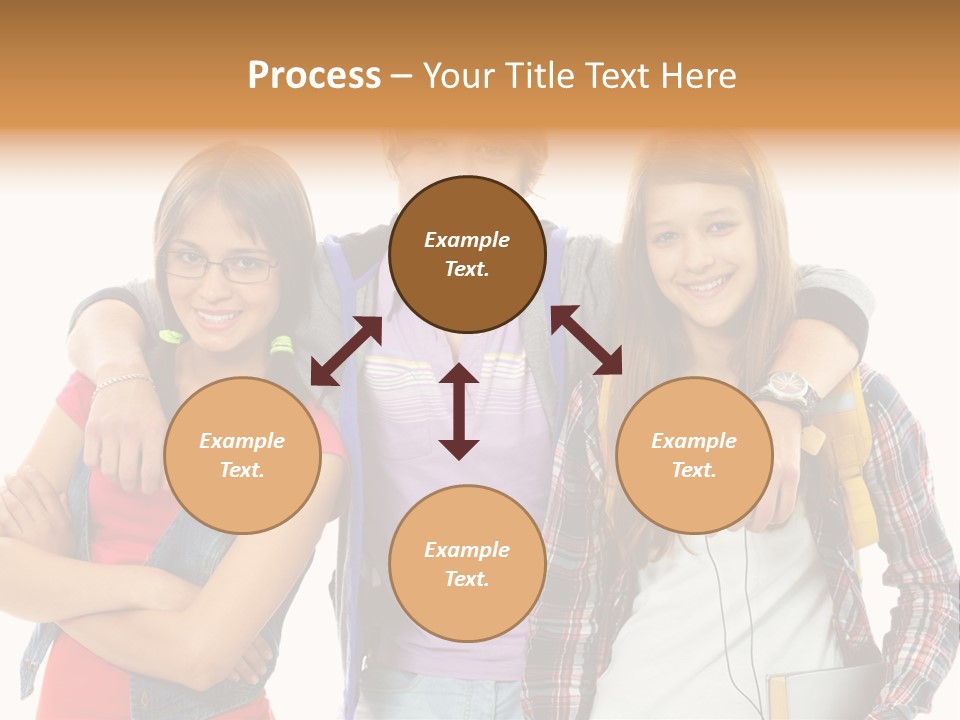 Cheerful Attractive Caucasian PowerPoint Template