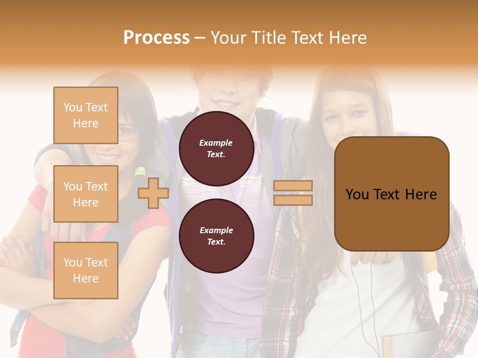 Cheerful Attractive Caucasian PowerPoint Template