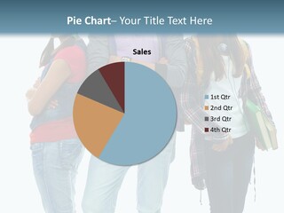 Crossed Female Person PowerPoint Template