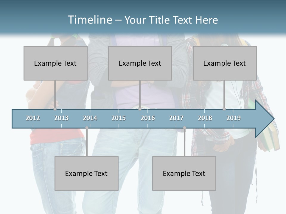 Crossed Female Person PowerPoint Template