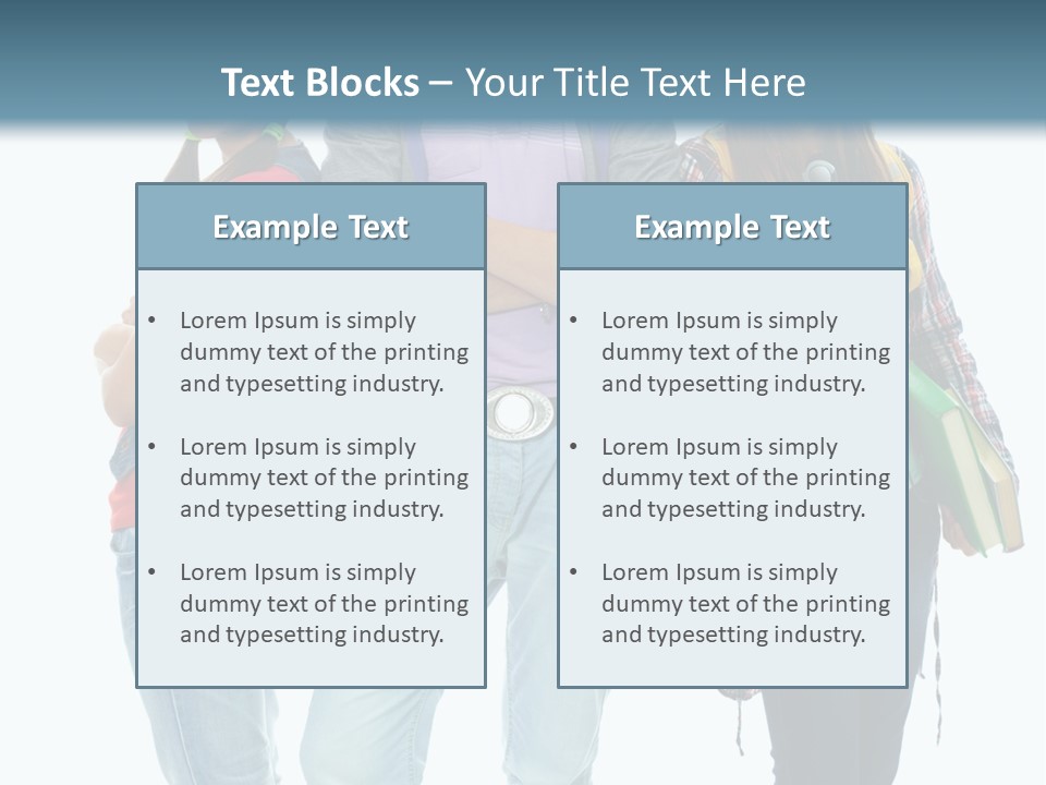 Crossed Female Person PowerPoint Template