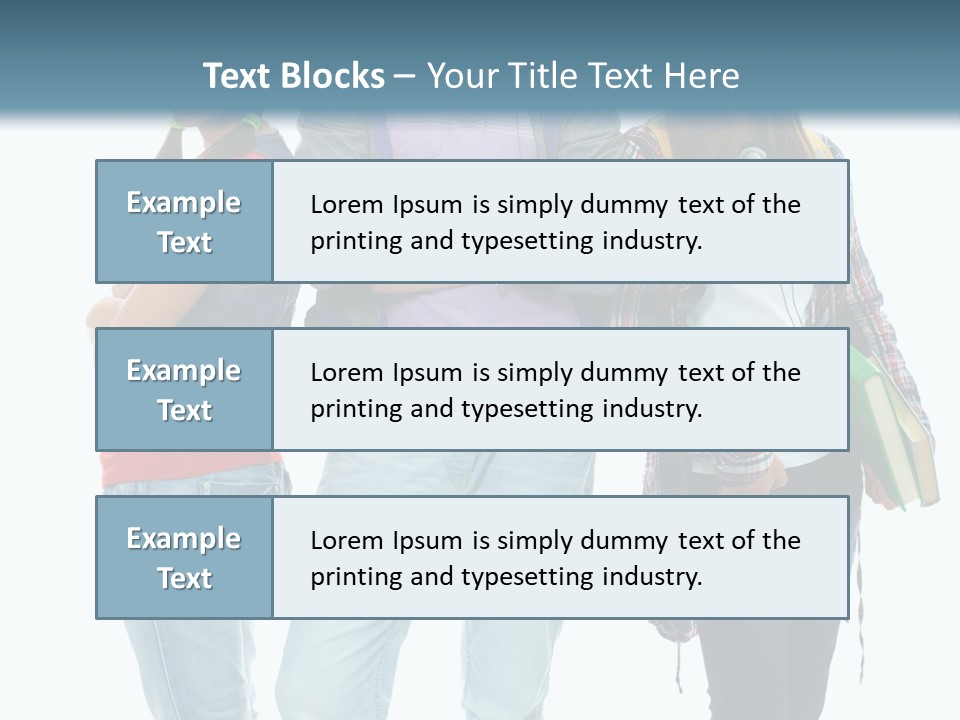 Crossed Female Person PowerPoint Template
