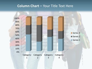 Crossed Female Person PowerPoint Template