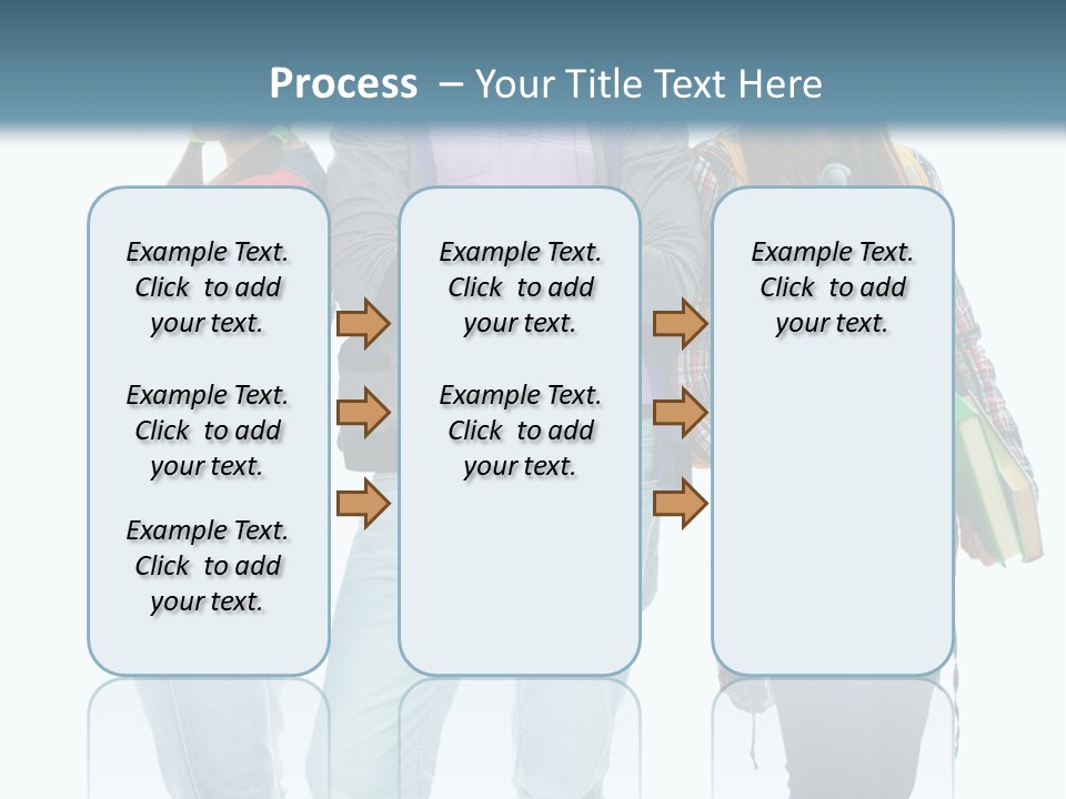Crossed Female Person PowerPoint Template