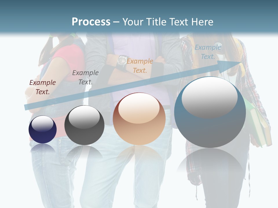 Crossed Female Person PowerPoint Template