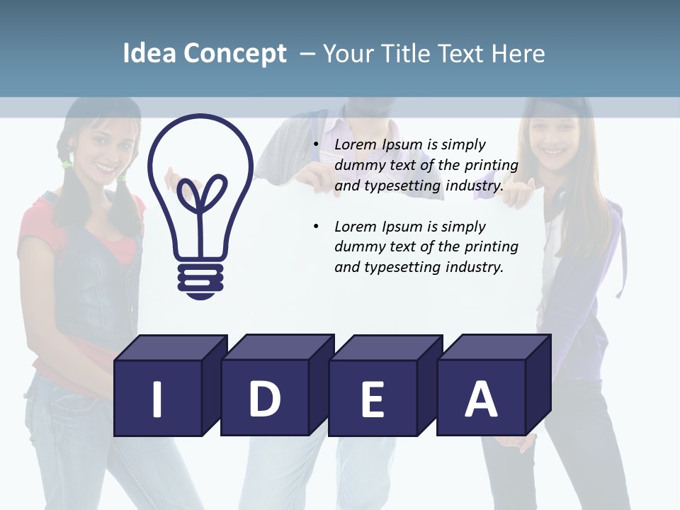 Girlfriend Person Advertising PowerPoint Template