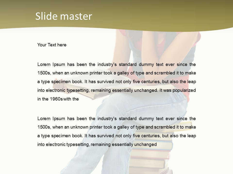 Girl Student Lifestyle PowerPoint Template