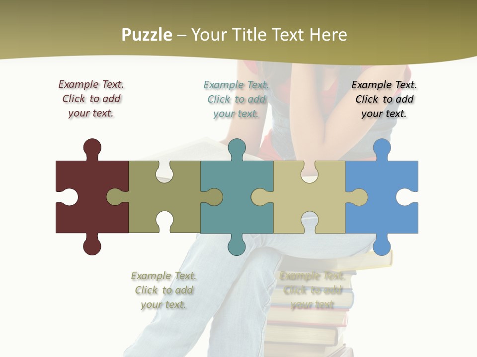 Girl Student Lifestyle PowerPoint Template