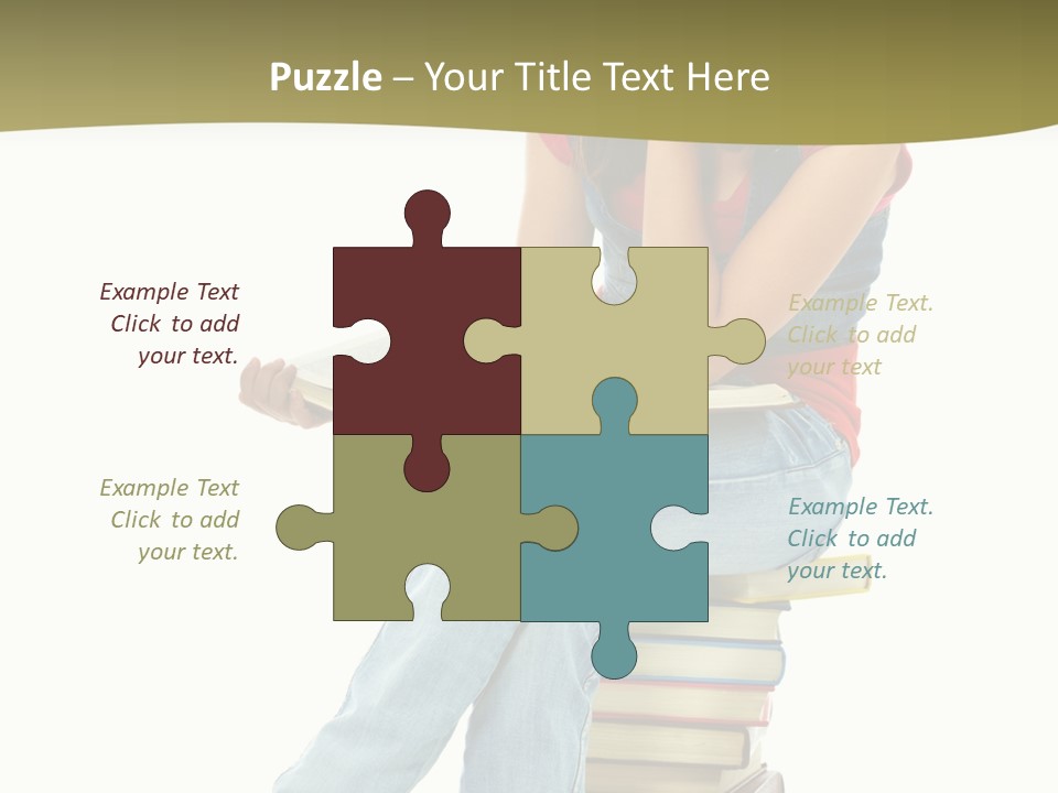 Girl Student Lifestyle PowerPoint Template