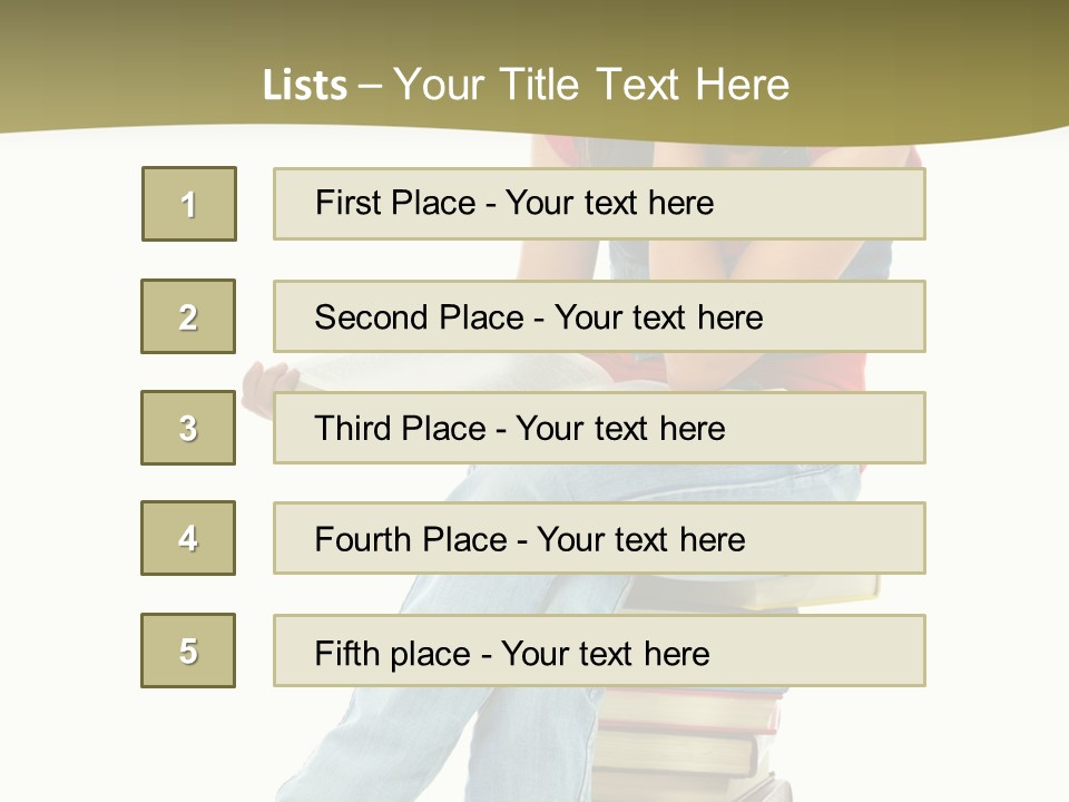 Girl Student Lifestyle PowerPoint Template