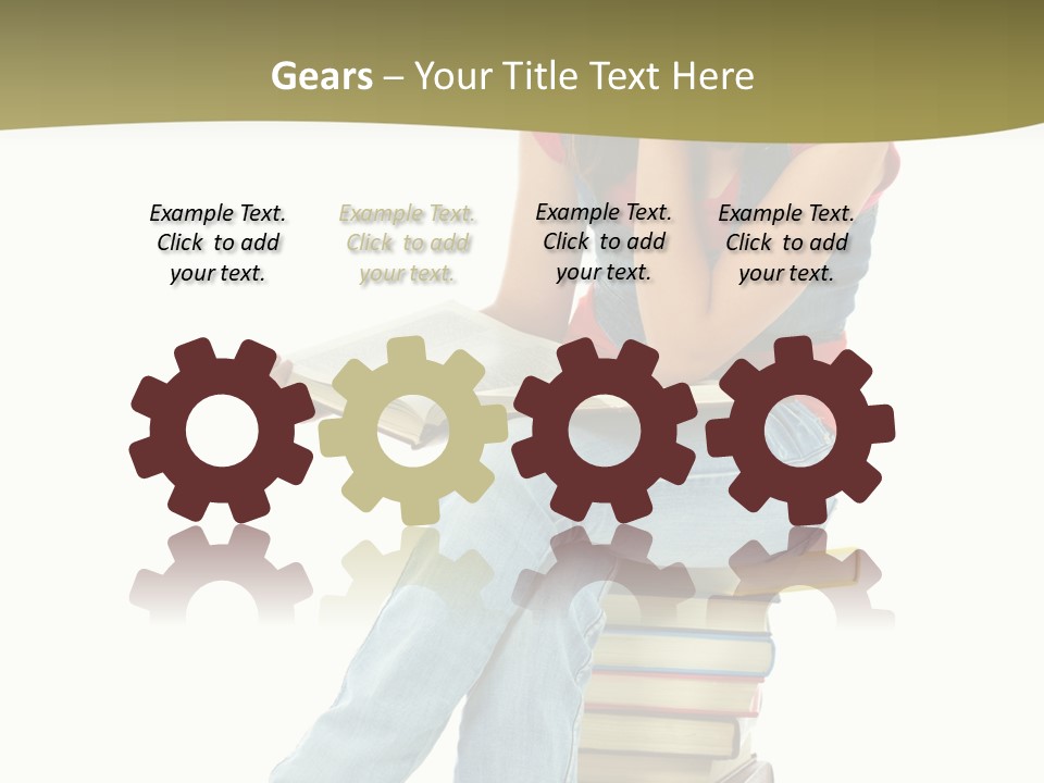 Girl Student Lifestyle PowerPoint Template