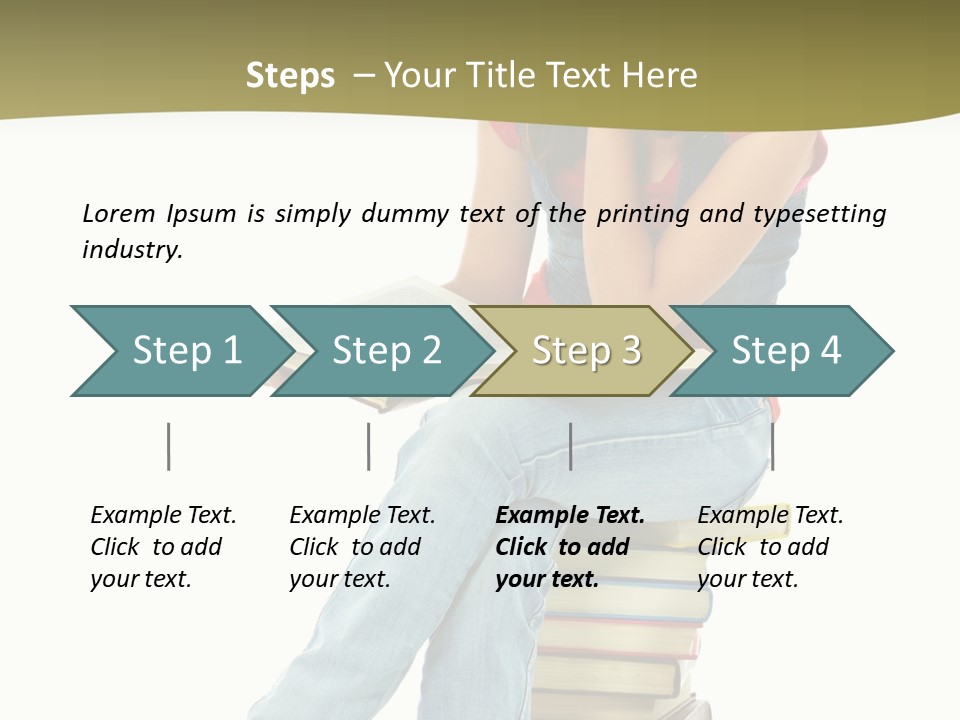 Girl Student Lifestyle PowerPoint Template