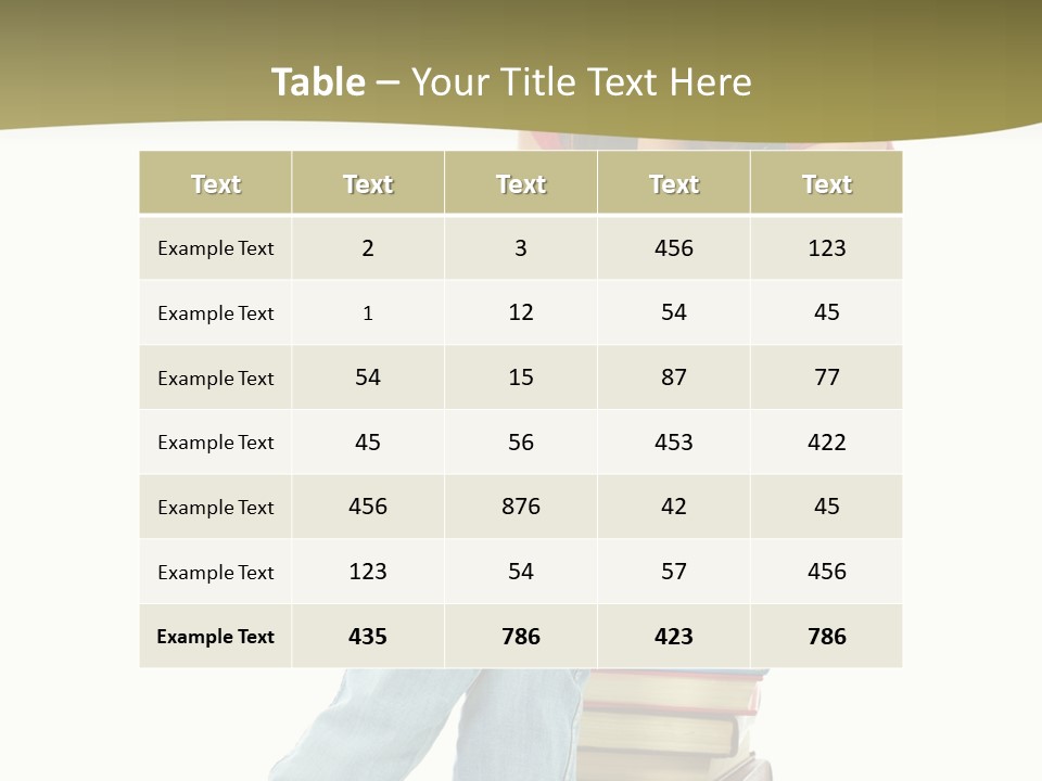 Girl Student Lifestyle PowerPoint Template