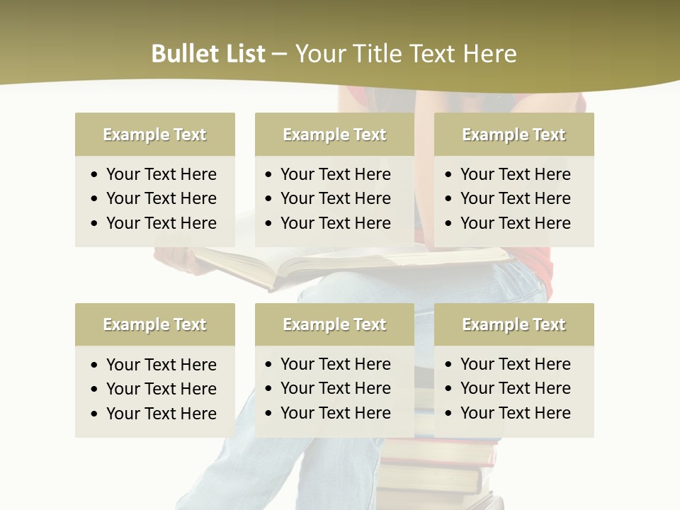 Girl Student Lifestyle PowerPoint Template