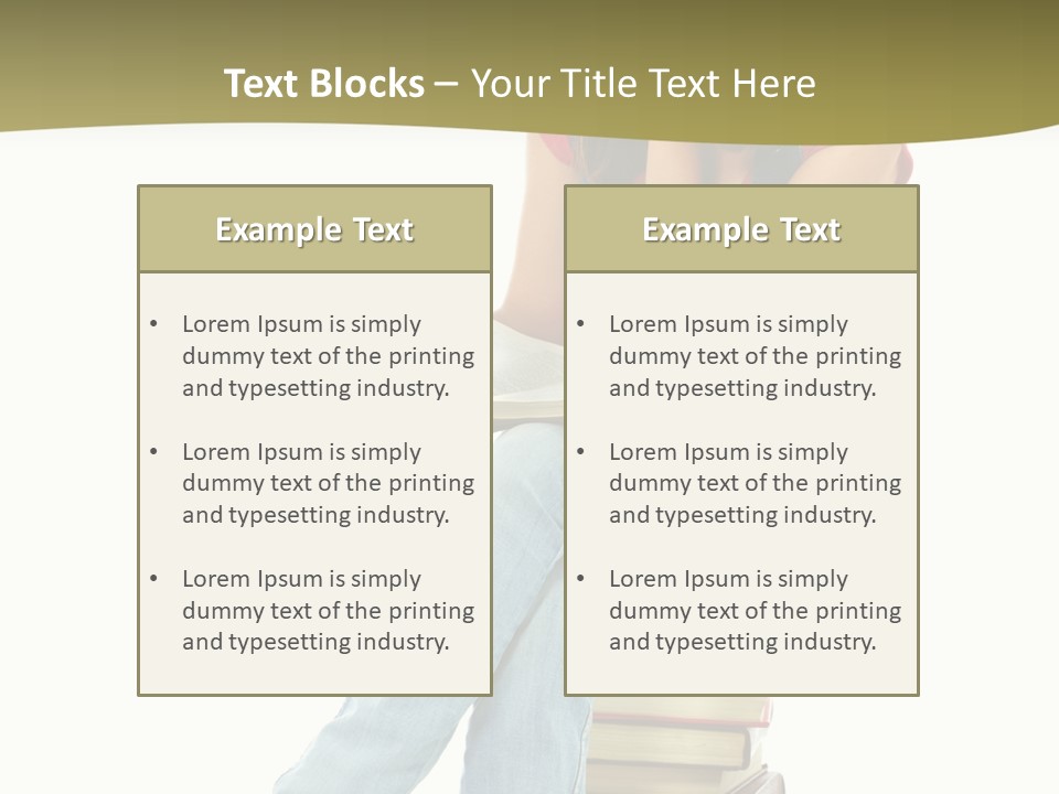 Girl Student Lifestyle PowerPoint Template