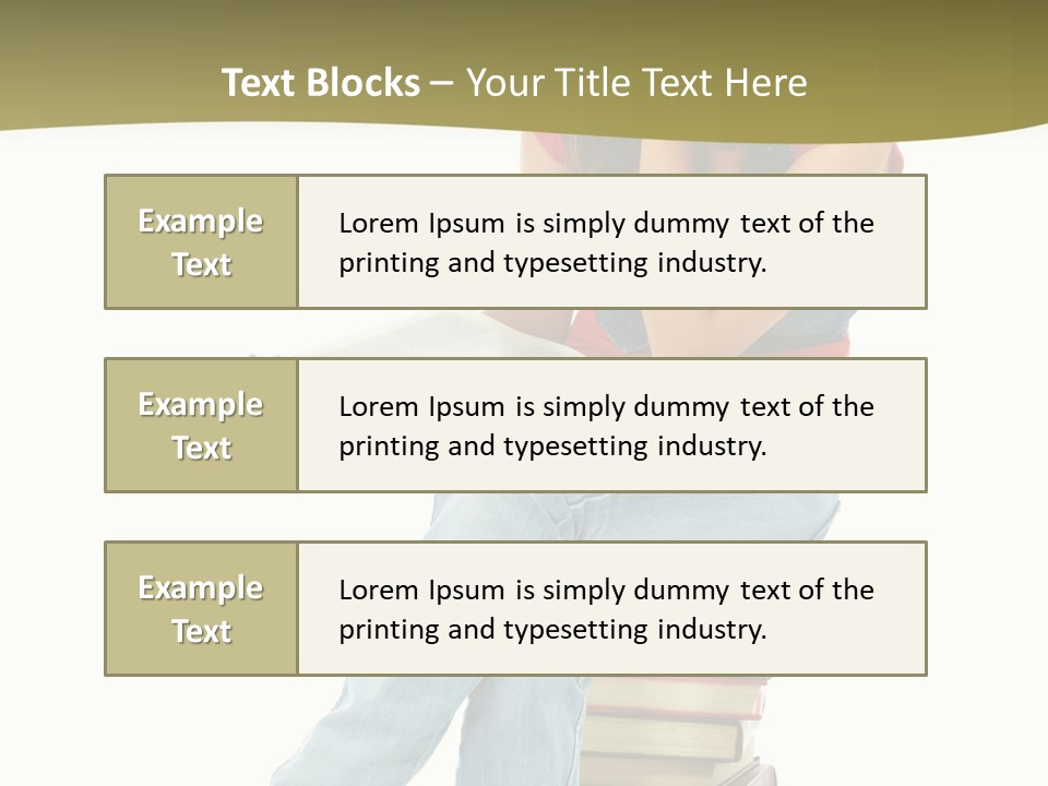 Girl Student Lifestyle PowerPoint Template