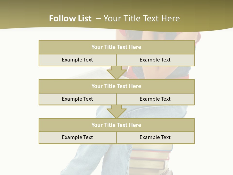 Girl Student Lifestyle PowerPoint Template