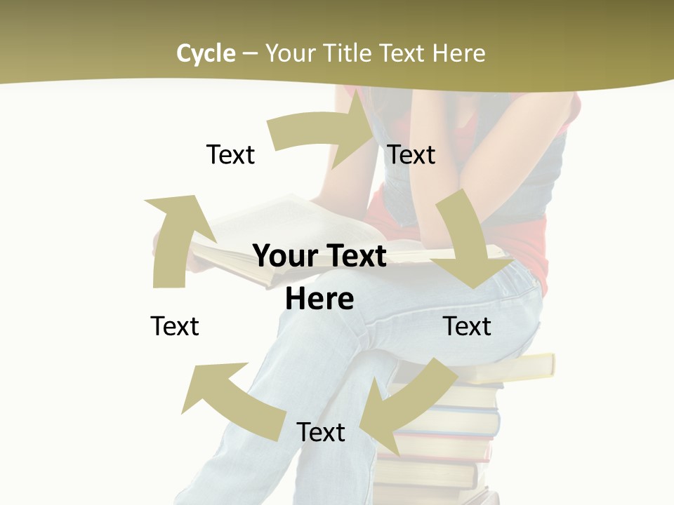 Girl Student Lifestyle PowerPoint Template