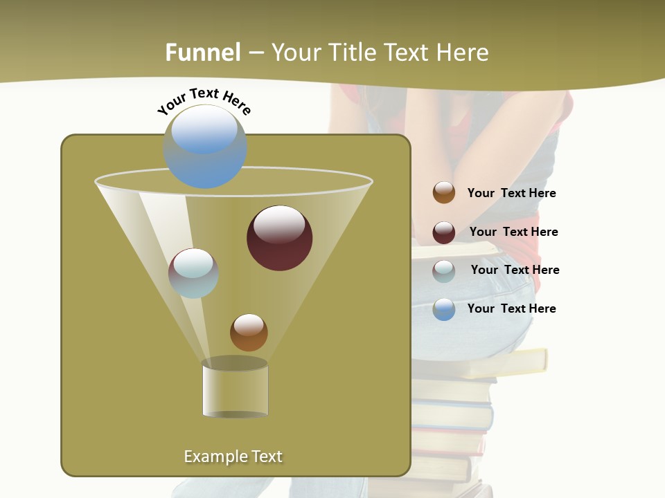 Girl Student Lifestyle PowerPoint Template