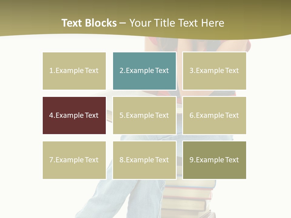 Girl Student Lifestyle PowerPoint Template