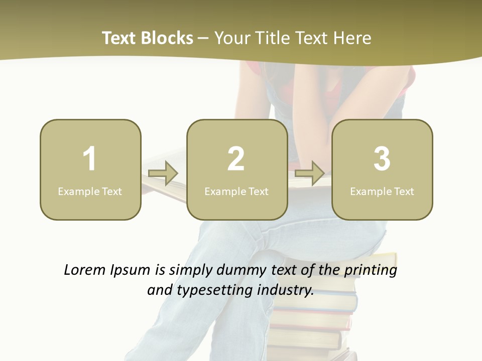 Girl Student Lifestyle PowerPoint Template