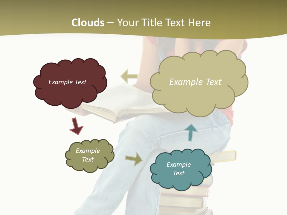 Girl Student Lifestyle PowerPoint Template