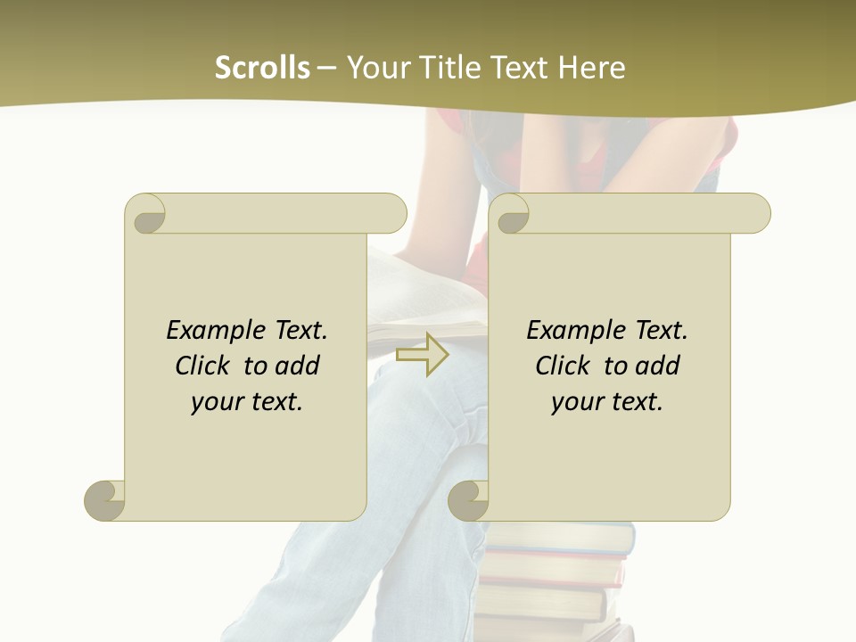 Girl Student Lifestyle PowerPoint Template