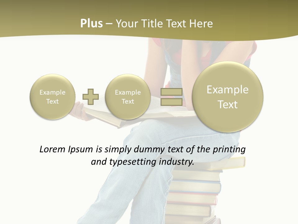 Girl Student Lifestyle PowerPoint Template