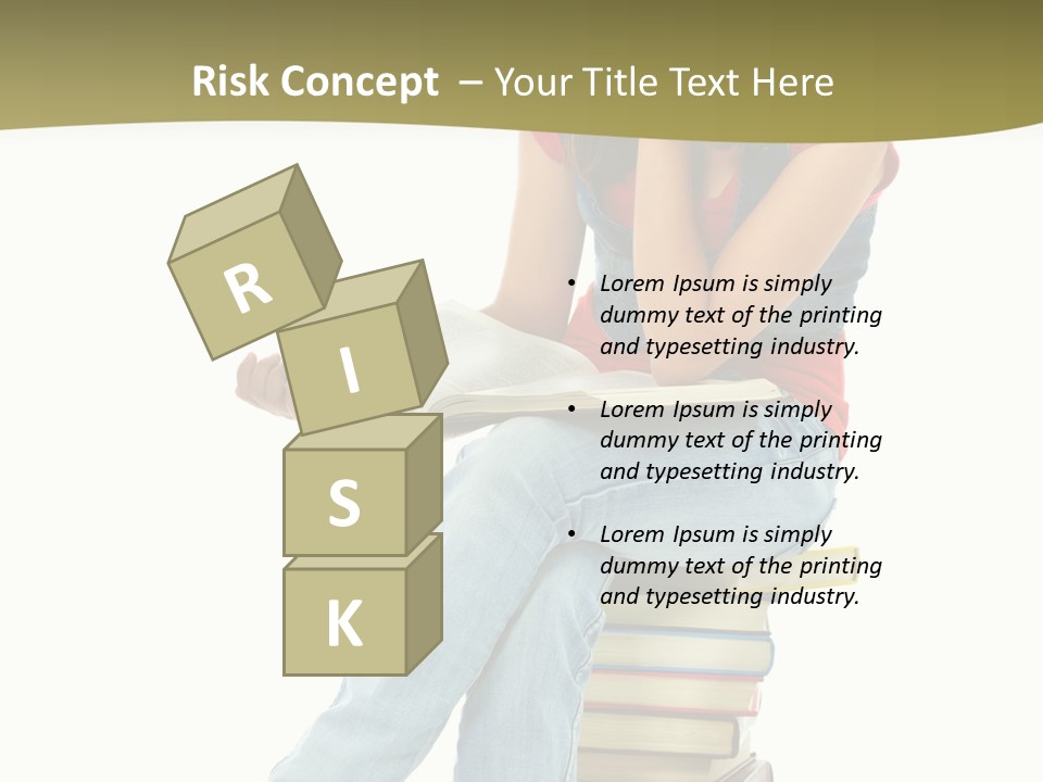 Girl Student Lifestyle PowerPoint Template