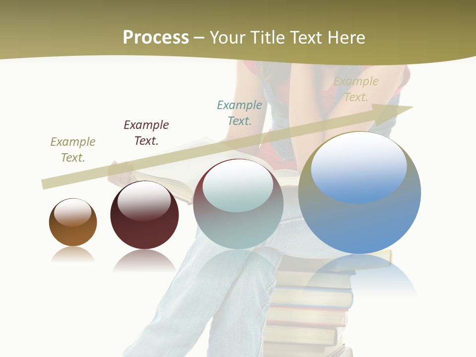 Girl Student Lifestyle PowerPoint Template