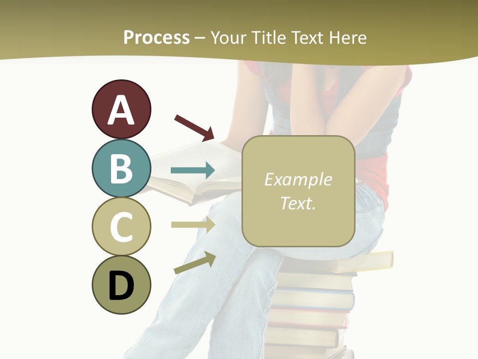 Girl Student Lifestyle PowerPoint Template