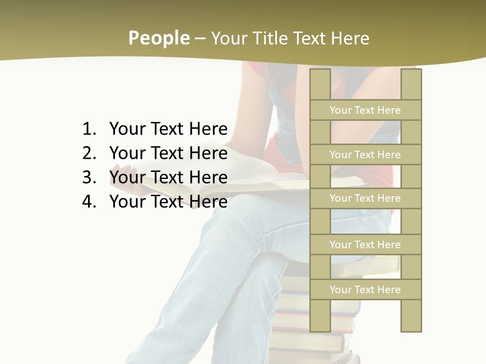 Girl Student Lifestyle PowerPoint Template