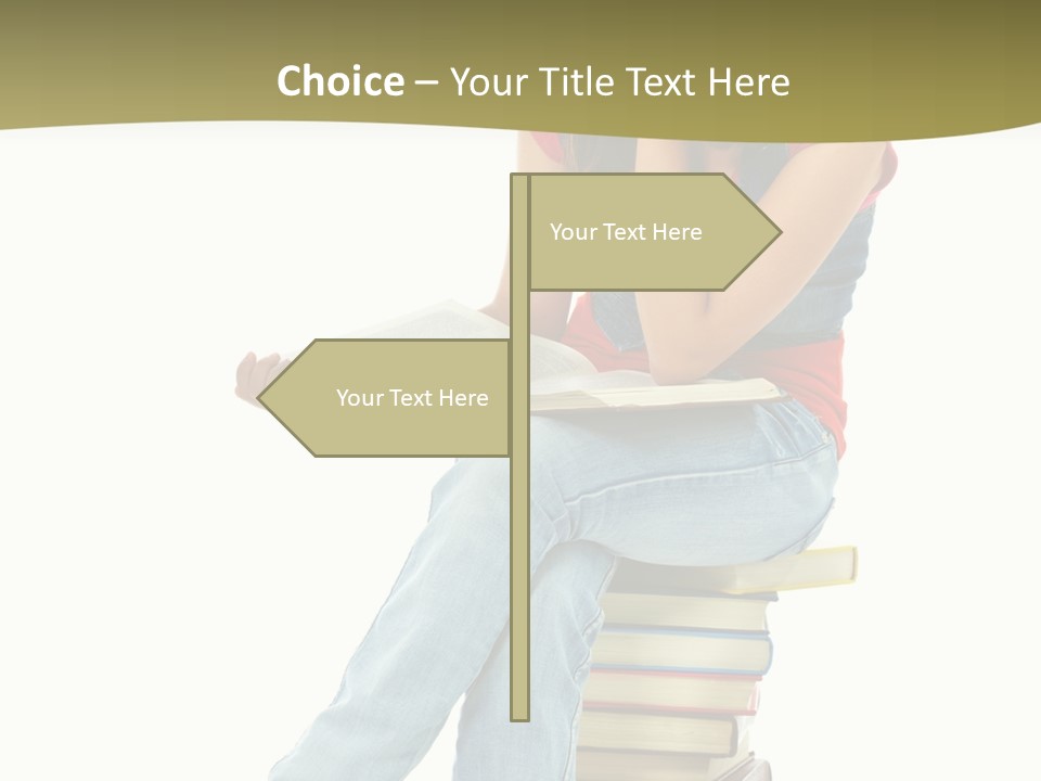 Girl Student Lifestyle PowerPoint Template