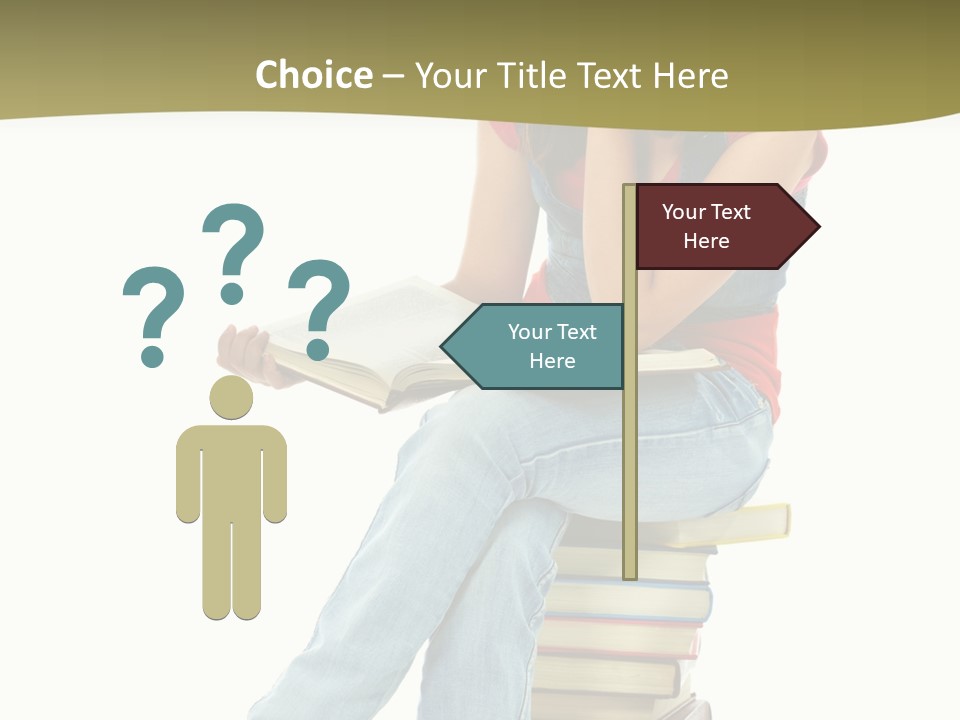 Girl Student Lifestyle PowerPoint Template