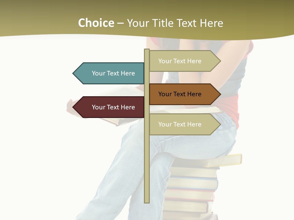 Girl Student Lifestyle PowerPoint Template