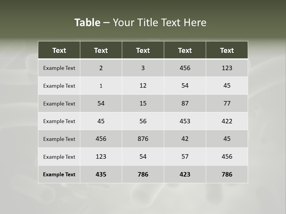 Biology Microscopic Cell PowerPoint Template