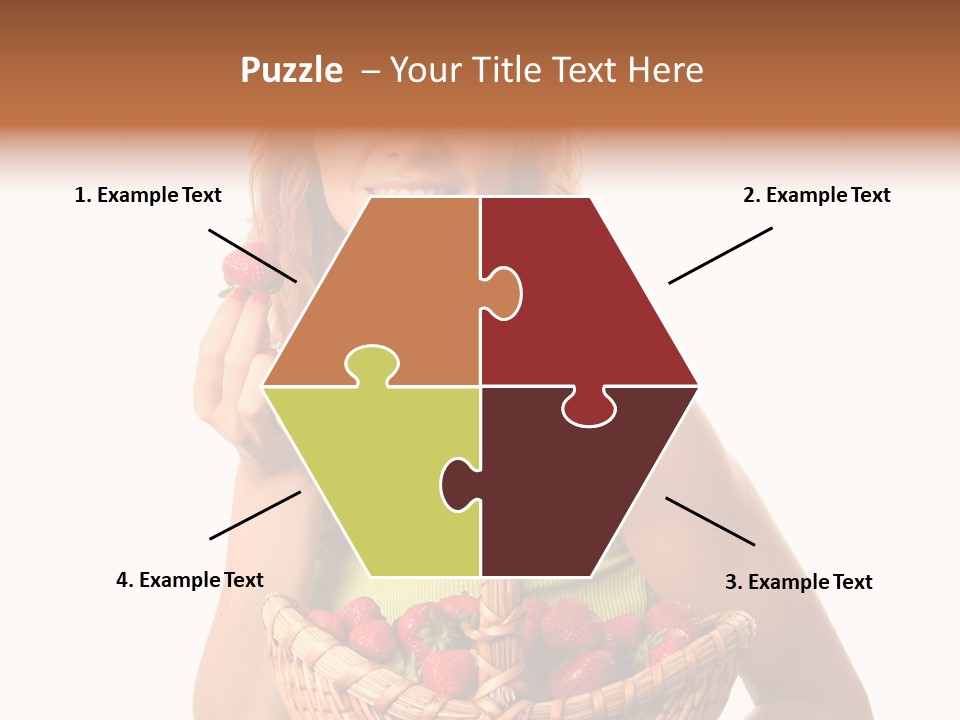 Eating Strawberry Breakfast PowerPoint Template