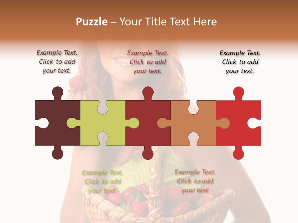 Eating Strawberry Breakfast PowerPoint Template