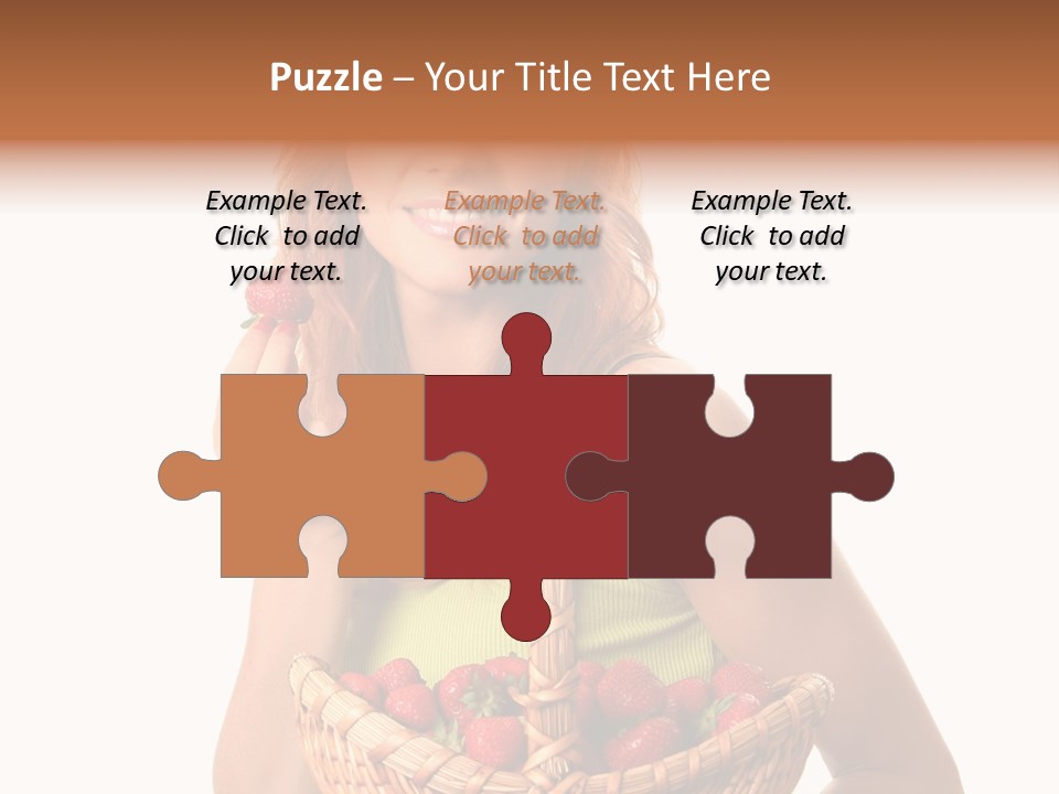 Eating Strawberry Breakfast PowerPoint Template