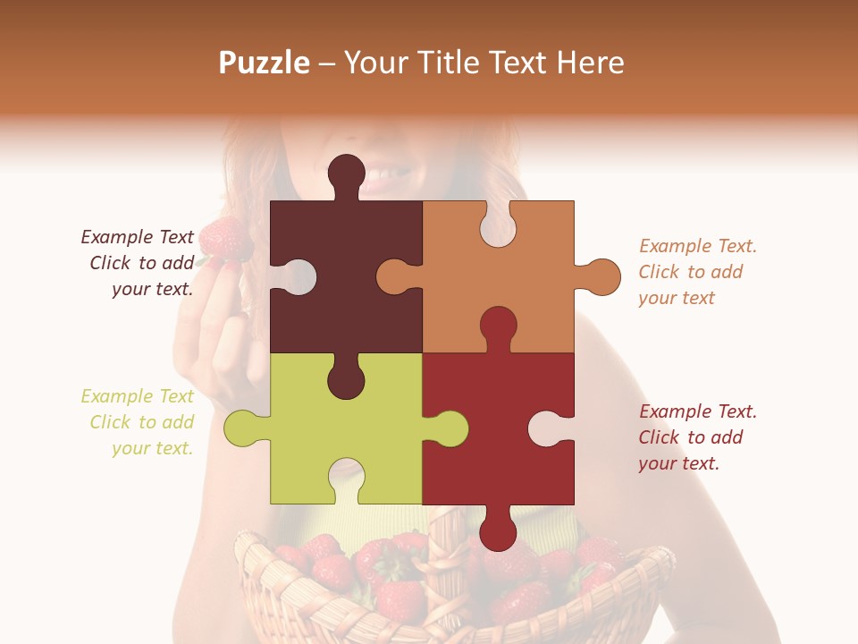 Eating Strawberry Breakfast PowerPoint Template