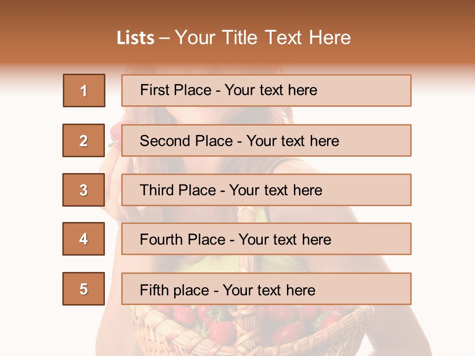 Eating Strawberry Breakfast PowerPoint Template