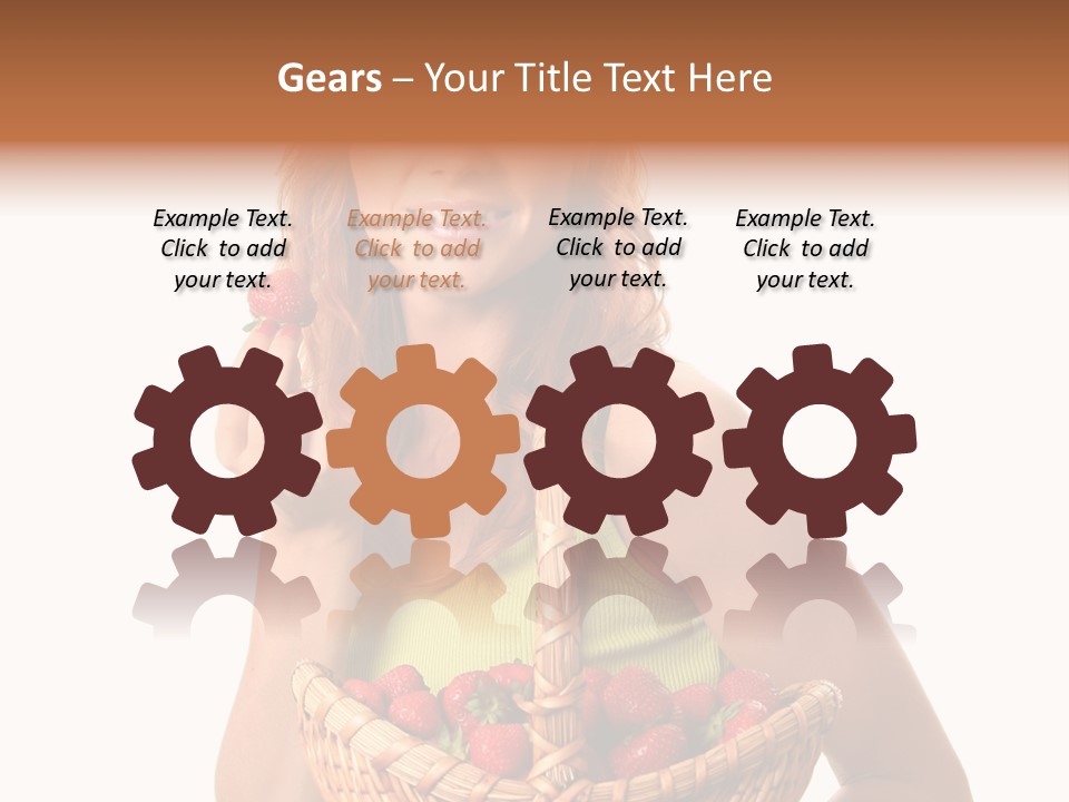 Eating Strawberry Breakfast PowerPoint Template