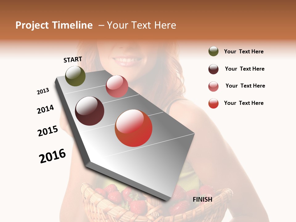 Eating Strawberry Breakfast PowerPoint Template