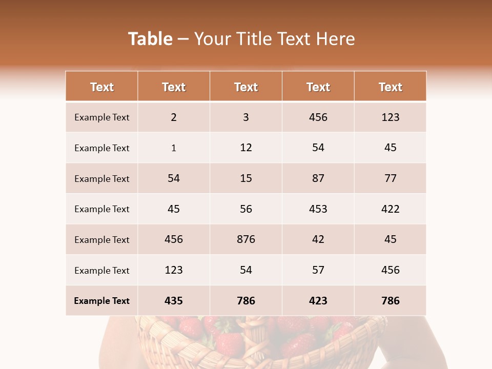 Eating Strawberry Breakfast PowerPoint Template